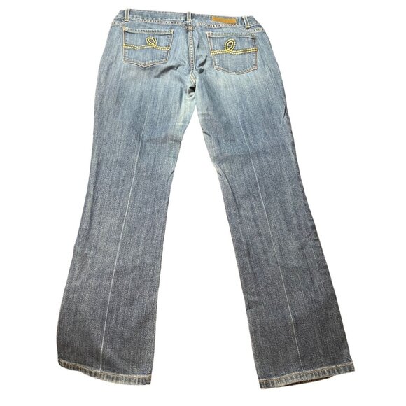 Seven7 Womens Low Rise  Bootcut Jeans Size 32 Light Wash Denim Y2k - Picture 9 of 9